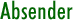 Absender